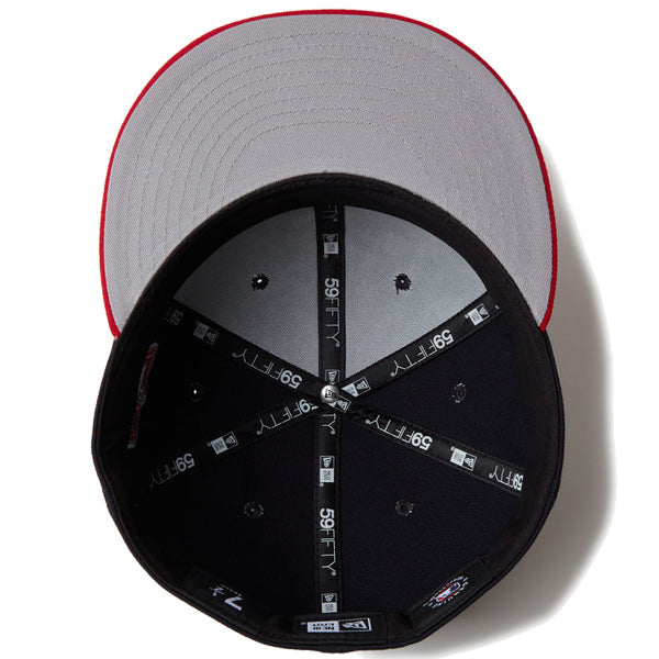 59FIFTY MVP ロサンゼルス・エンゼルス Mike Trout ネイビー スカーレットバイザー