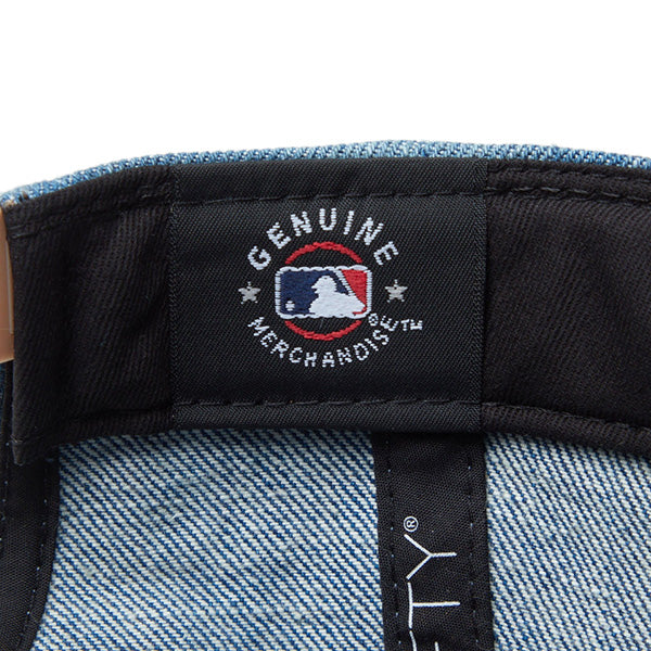 Youth LP 9FIFTY MLB Denim 2-Tone ロサンゼルス・ドジャース ウォッシュドデニム カーキスウェードバイザー