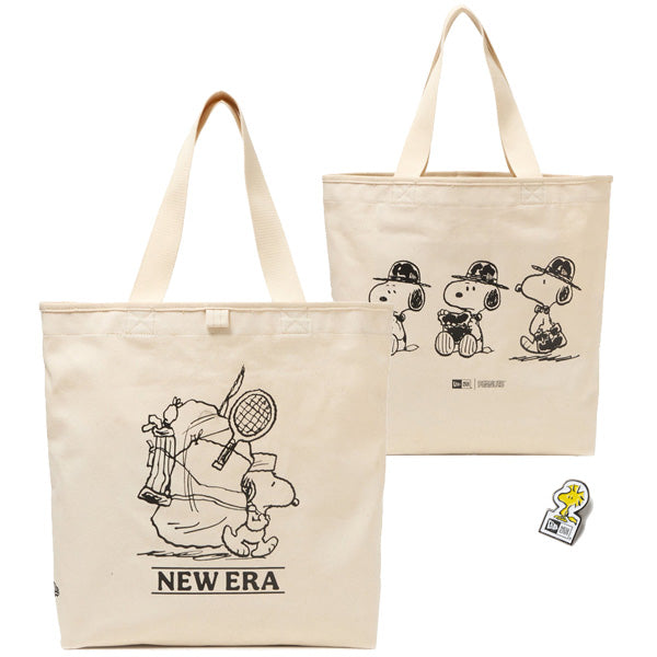 キャンバス トートバッグ 14L PEANUTS ピーナッツ ピンズ アイボリー