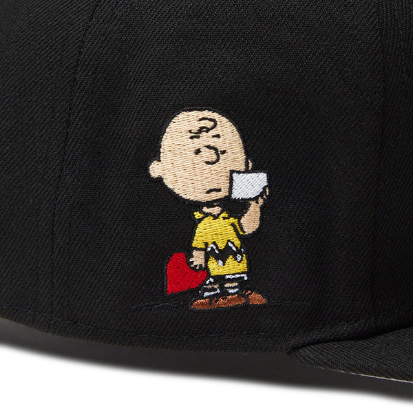 59FIFTY PEANUTS ピーナッツ スヌーピー ウッドストック ピンズ ブラック