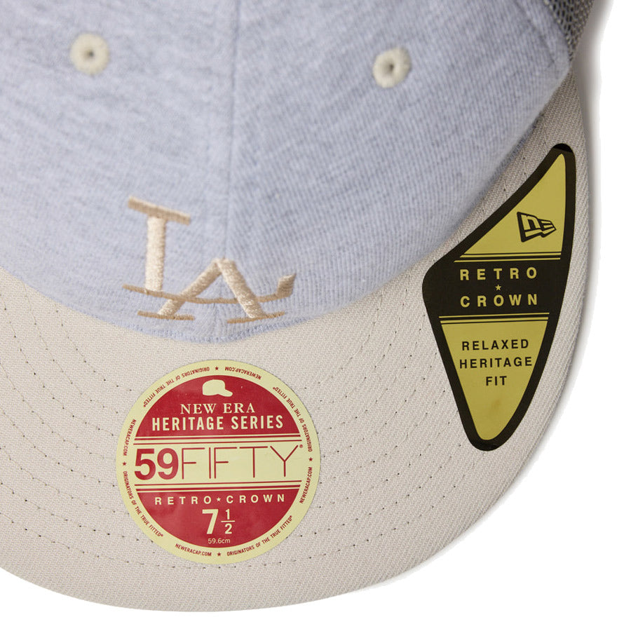 RC 59FIFTY MLB Heritage Collection ロサンゼルス・ドジャース クーパーズタウン グレー ストーンバイザー