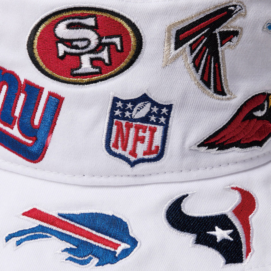 バケット01 Team Logo Allover NFL ホワイト