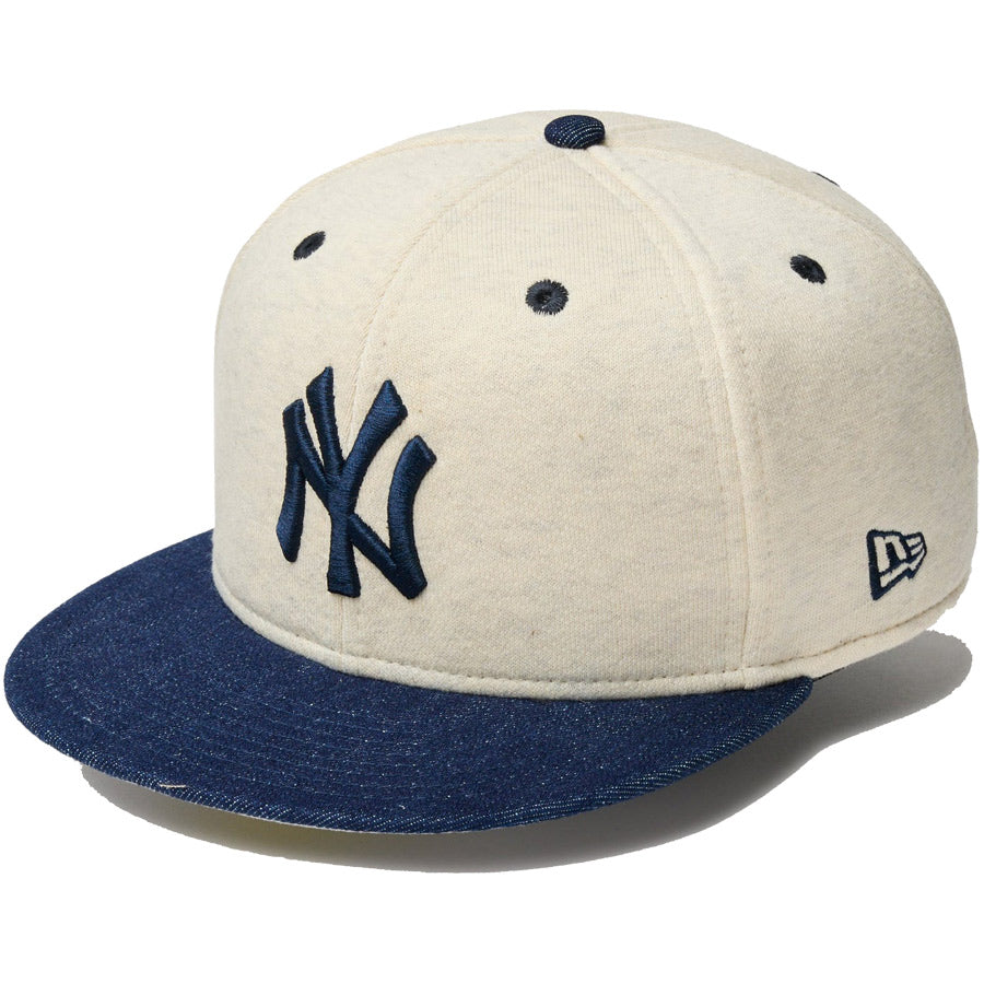 59FIFTY MLB Oatmeal Heather ニューヨーク・ヤンキース オートミール ネイビーバイザー