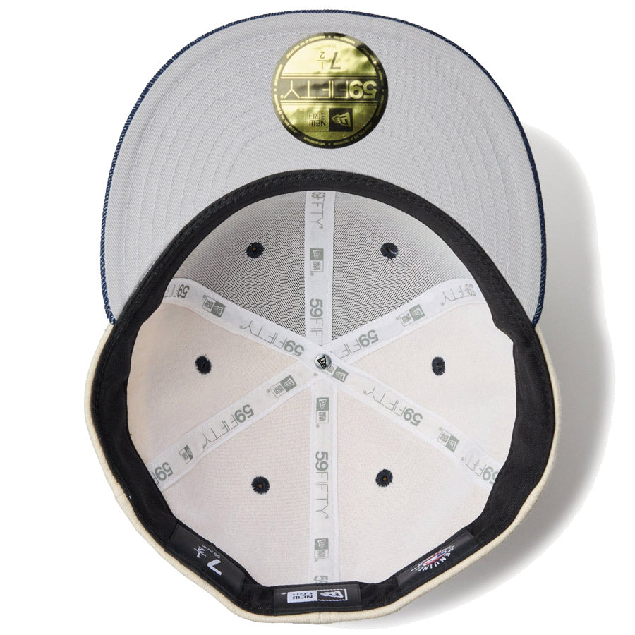 59FIFTY MLB Oatmeal Heather ニューヨーク・ヤンキース オートミール ネイビーバイザー