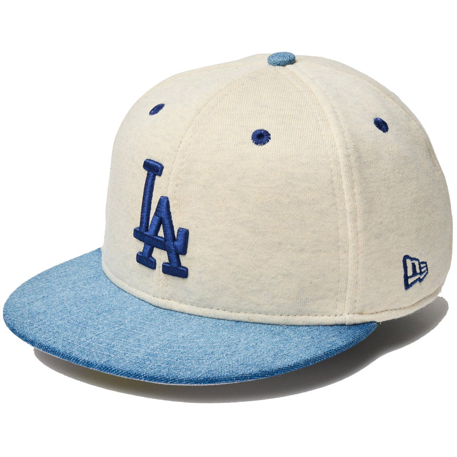 59FIFTY MLB Oatmeal Heather ロサンゼルス・ドジャース オートミール ネイビーバイザー