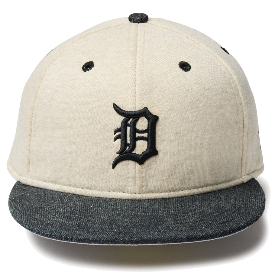 59FIFTY MLB Oatmeal Heather デトロイト・タイガース オートミール ブラックバイザー