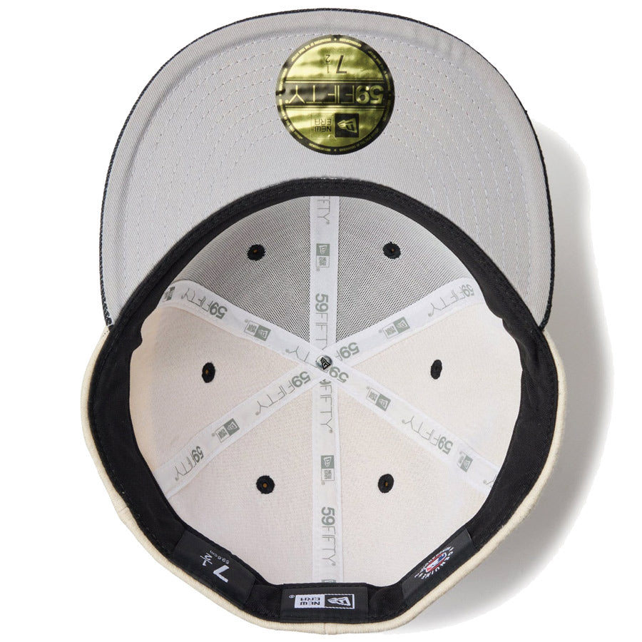 59FIFTY MLB Oatmeal Heather デトロイト・タイガース オートミール ブラックバイザー