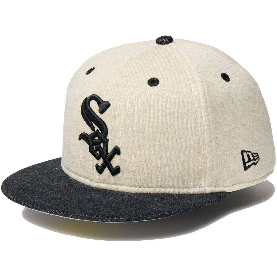 59FIFTY MLB Oatmeal Heather シカゴ・ホワイトソックス オートミール ブラックバイザー