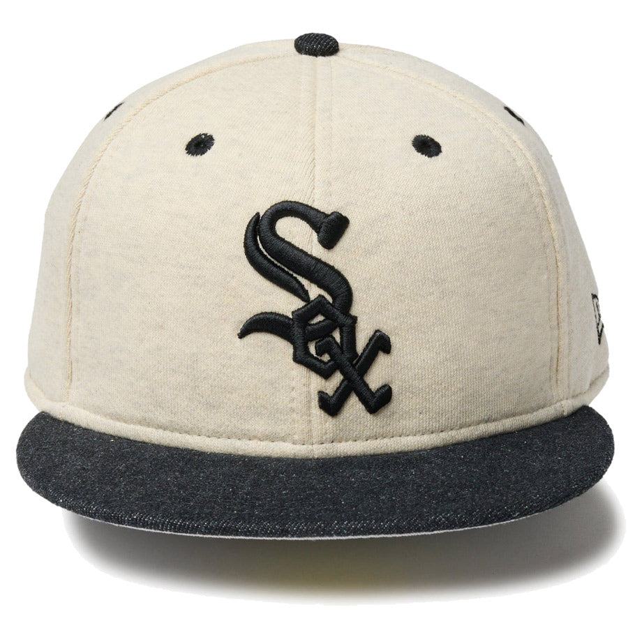 59FIFTY MLB Oatmeal Heather シカゴ・ホワイトソックス オートミール ブラックバイザー