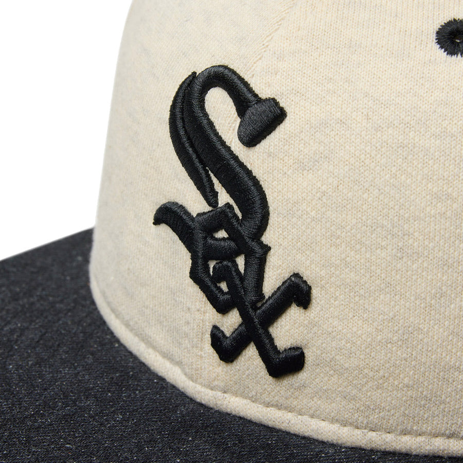 59FIFTY MLB Oatmeal Heather シカゴ・ホワイトソックス オートミール ブラックバイザー