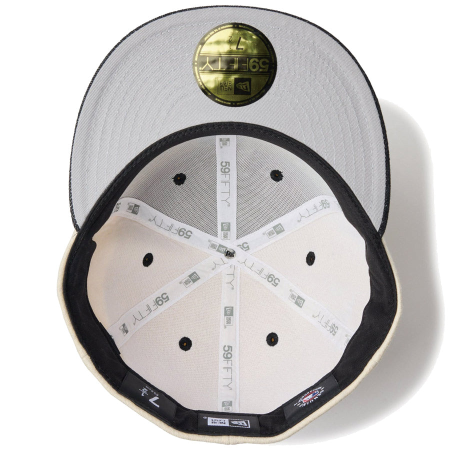 59FIFTY MLB Oatmeal Heather シカゴ・ホワイトソックス オートミール ブラックバイザー