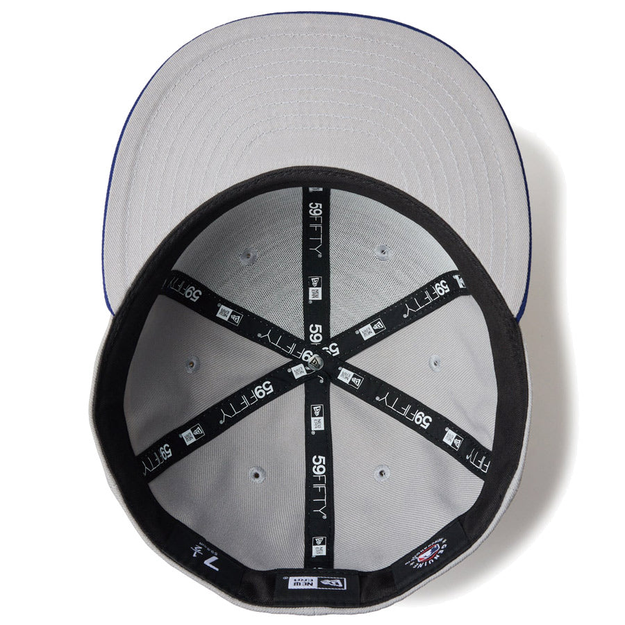 59FIFTY MLB Taping ロサンゼルス・ドジャース グレー ダークロイヤルバイザー