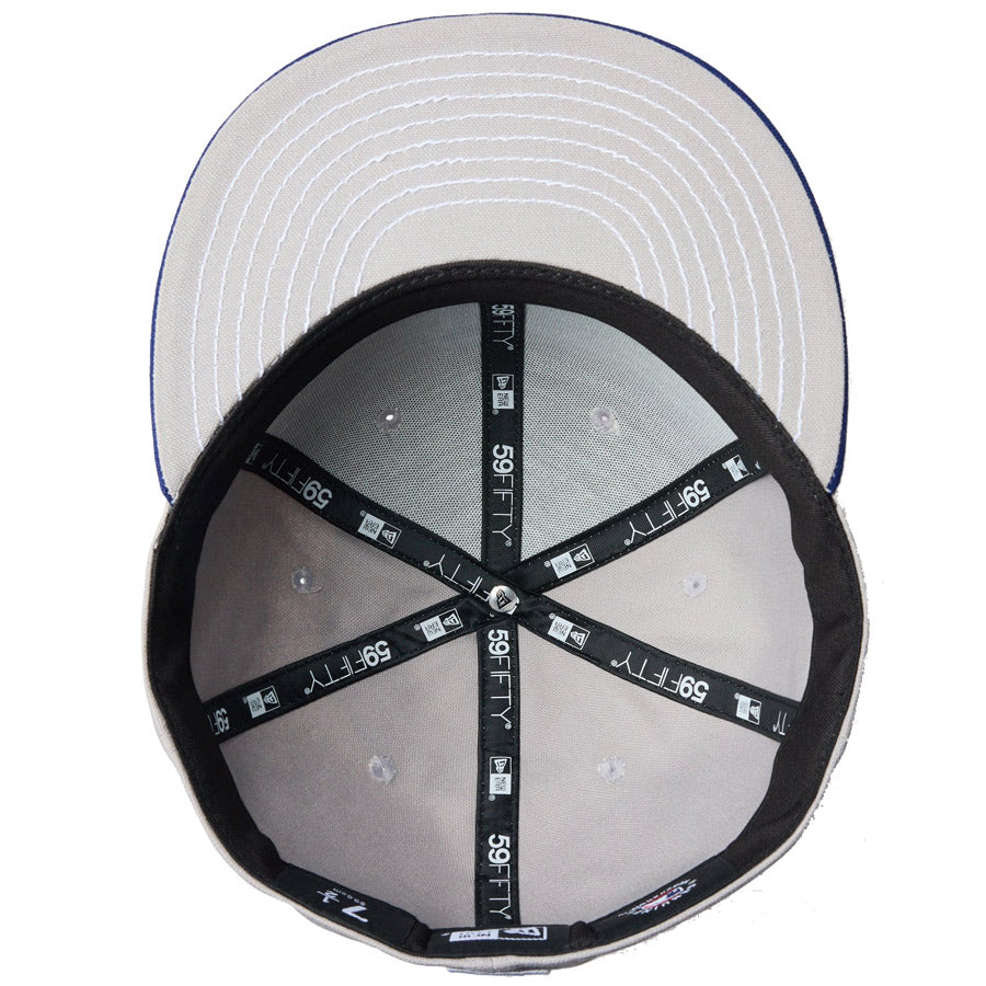 59FIFTY Duck Canvas ロサンゼルス・ドジャース グレー ダークロイヤルバイザー