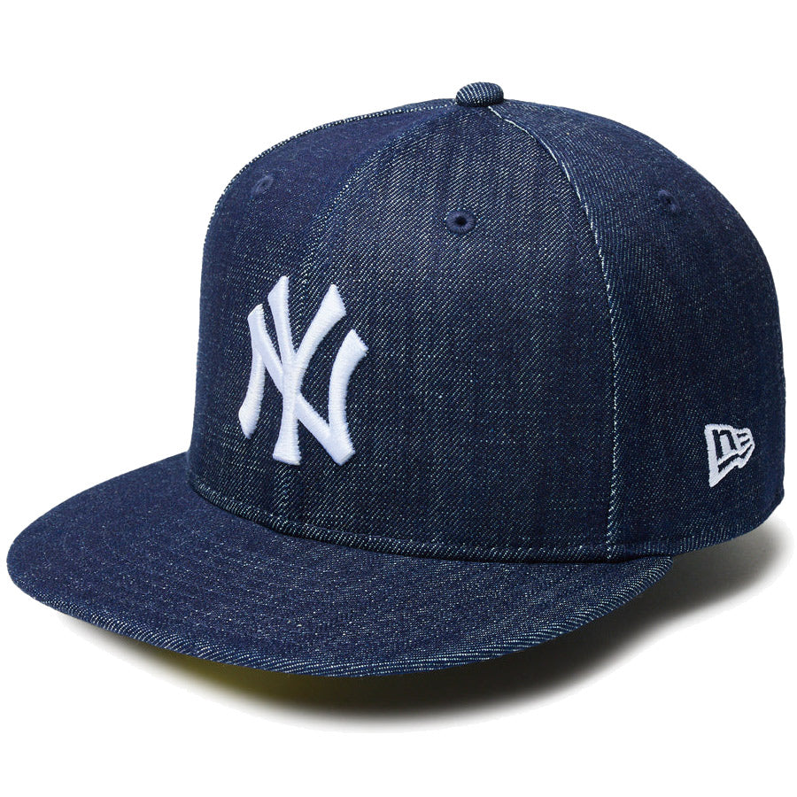 59FIFTY Denim ニューヨーク・ヤンキース ワールドシリーズサイドパッチ インディゴデニム