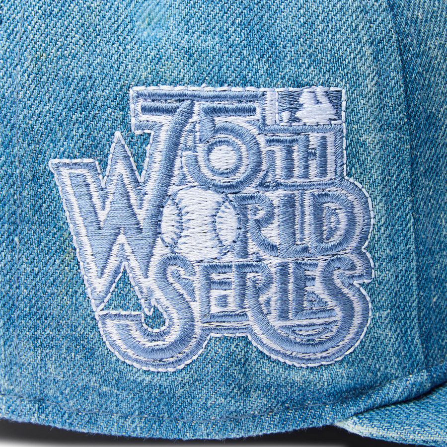 59FIFTY Denim ロサンゼルス・ドジャース ワールドシリーズサイドパッチ ウォッシュドデニム