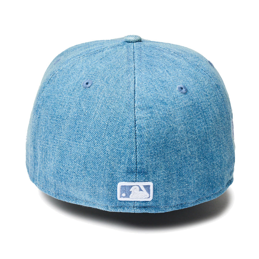 59FIFTY Denim ロサンゼルス・ドジャース ワールドシリーズサイドパッチ ウォッシュドデニム