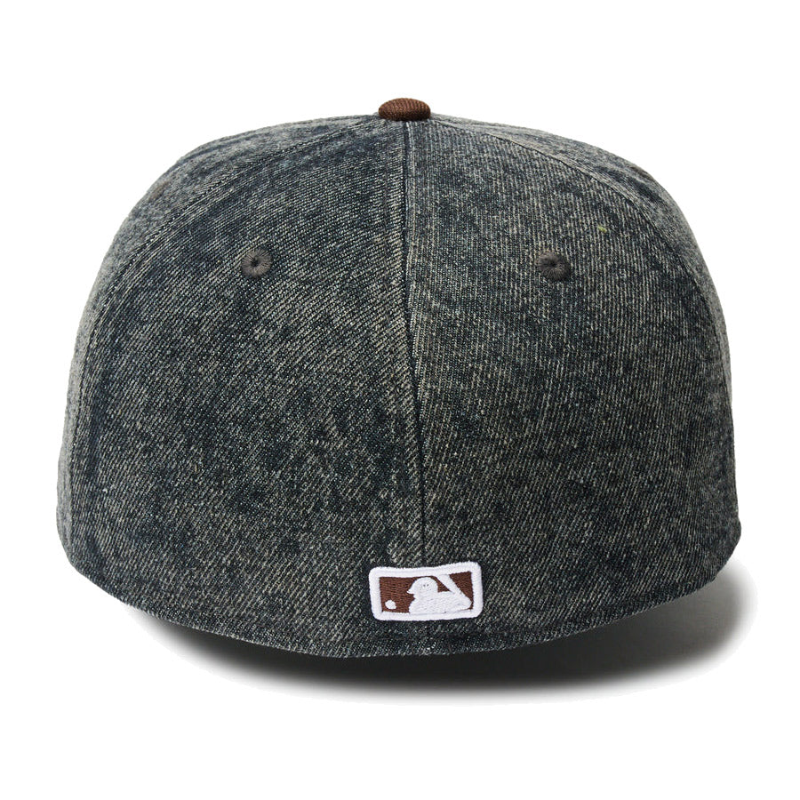 59FIFTY MLB Denim 2-Tone サンディエゴ・パドレス ウォッシュド ブラックデニム