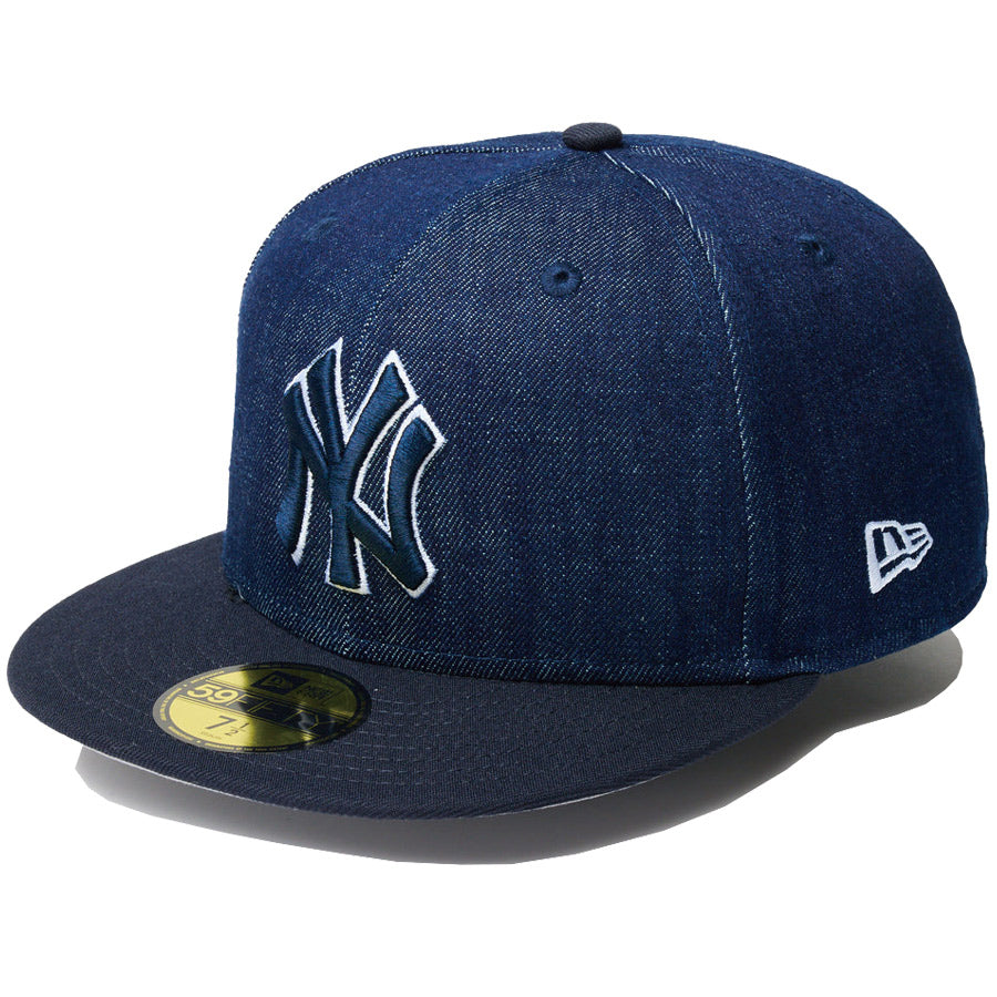 59FIFTY MLB Denim 2-Tone ニューヨーク・ヤンキース インディゴデニム ネイビーバイザー