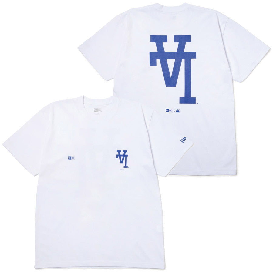 半袖 コットン Tシャツ MLB Upside Down ロサンゼルス・ドジャース ホワイト レギュラーフィット