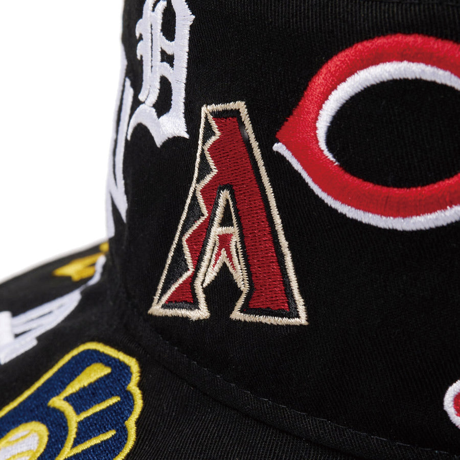 バケット01 Team Logo Allover MLB ブラック