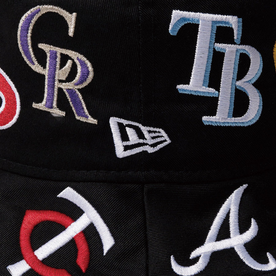 バケット01 Team Logo Allover MLB ブラック