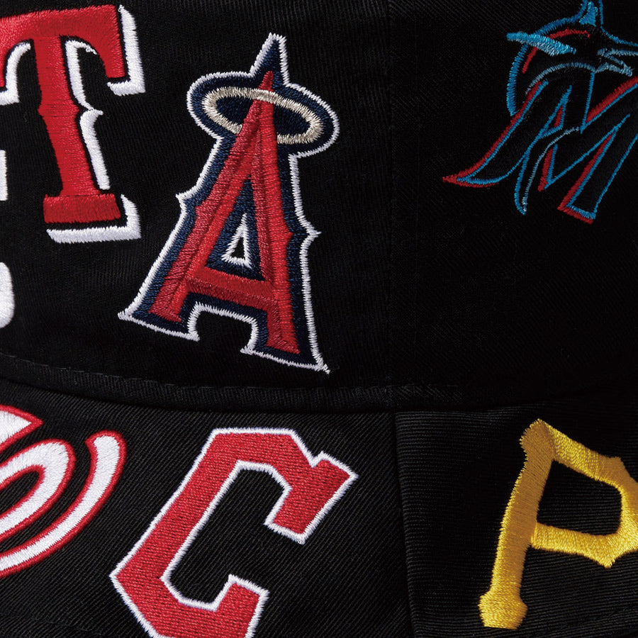 バケット01 Team Logo Allover MLB ブラック