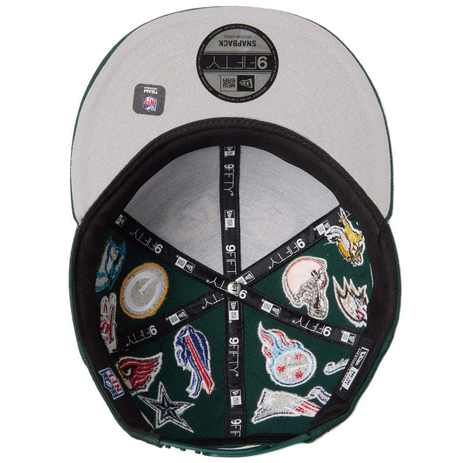 9FIFTY Team Logo Allover NFL ダークグリーン