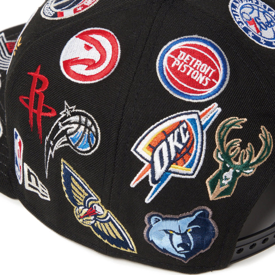 9FIFTY Team Logo Allover NBA ブラック