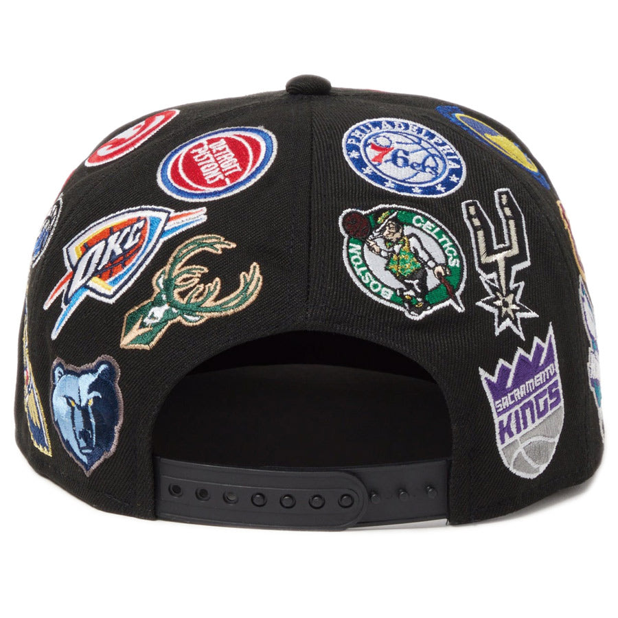9FIFTY Team Logo Allover NBA ブラック