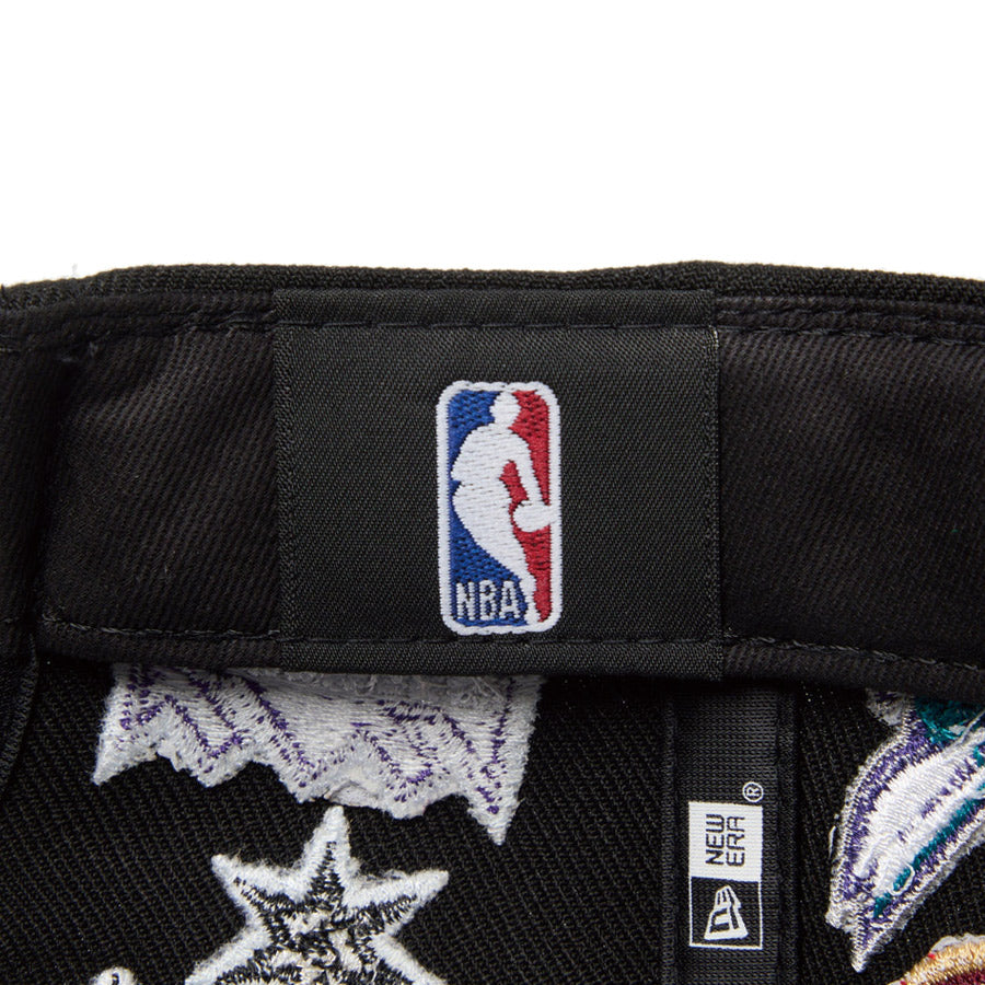 9FIFTY Team Logo Allover NBA ブラック