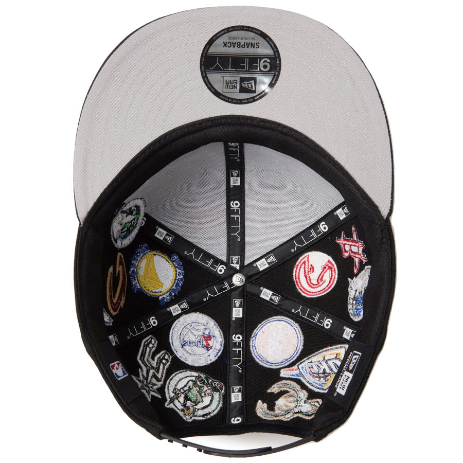 9FIFTY Team Logo Allover NBA ブラック