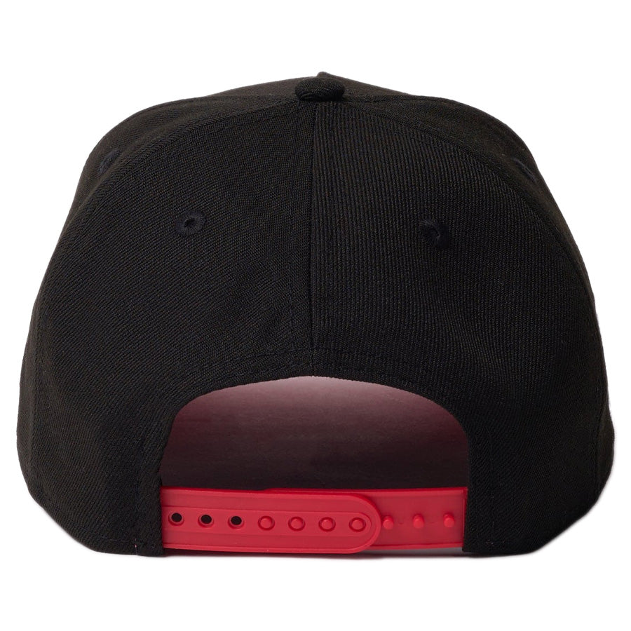 9FORTY A-Frame NBA Rhinestone ラインストーン シカゴ・ブルズ ブラック レッドバイザー