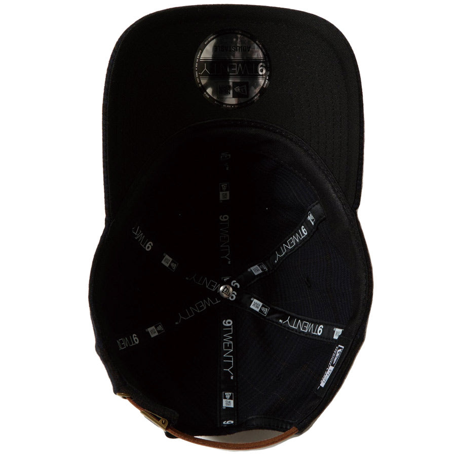 9TWENTY レザーストラップ チェック ブラック