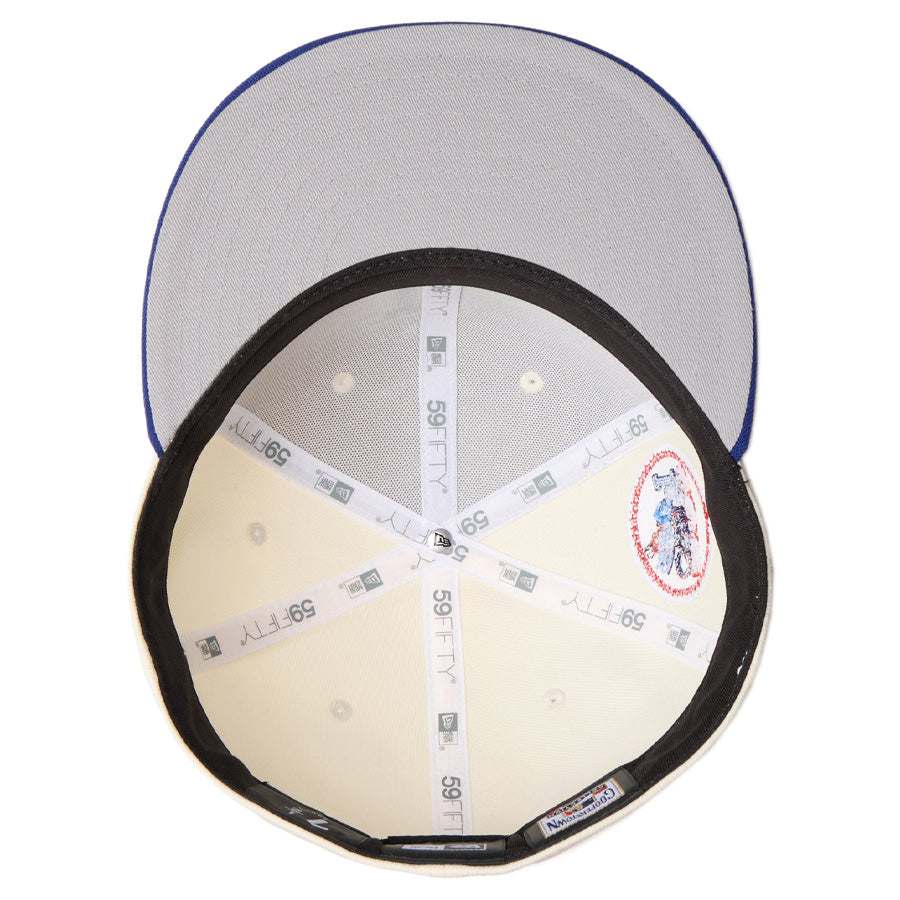 59FIFTY MLB 2-Tone ロサンゼルス・ドジャース クーパーズタウン ワインコルク ダークロイヤルバイザー