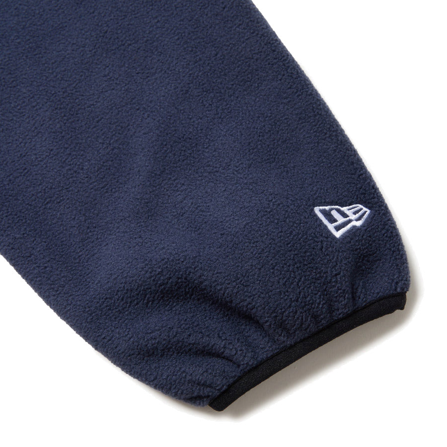 フリース ハイネック プルオーバーフーディー ネイビー | アウトドア