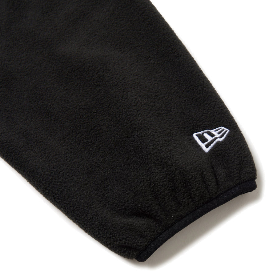 フリース ハイネック プルオーバーフーディー ブラック | アウトドア