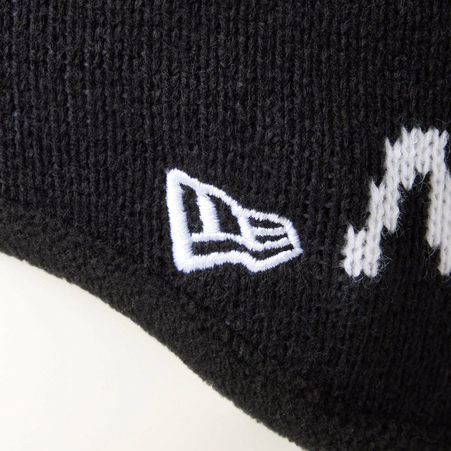 ニット イヤーウォーマー NEW ERAロゴ ブラック | アウトドア