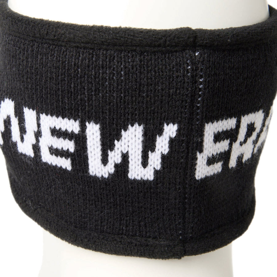 ニット イヤーウォーマー NEW ERAロゴ ブラック | アウトドア