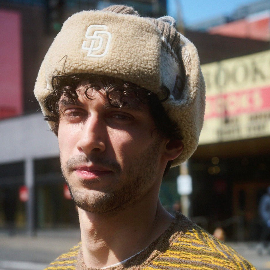 ニット トラッパー サンディエゴ･パドレス ベージュ