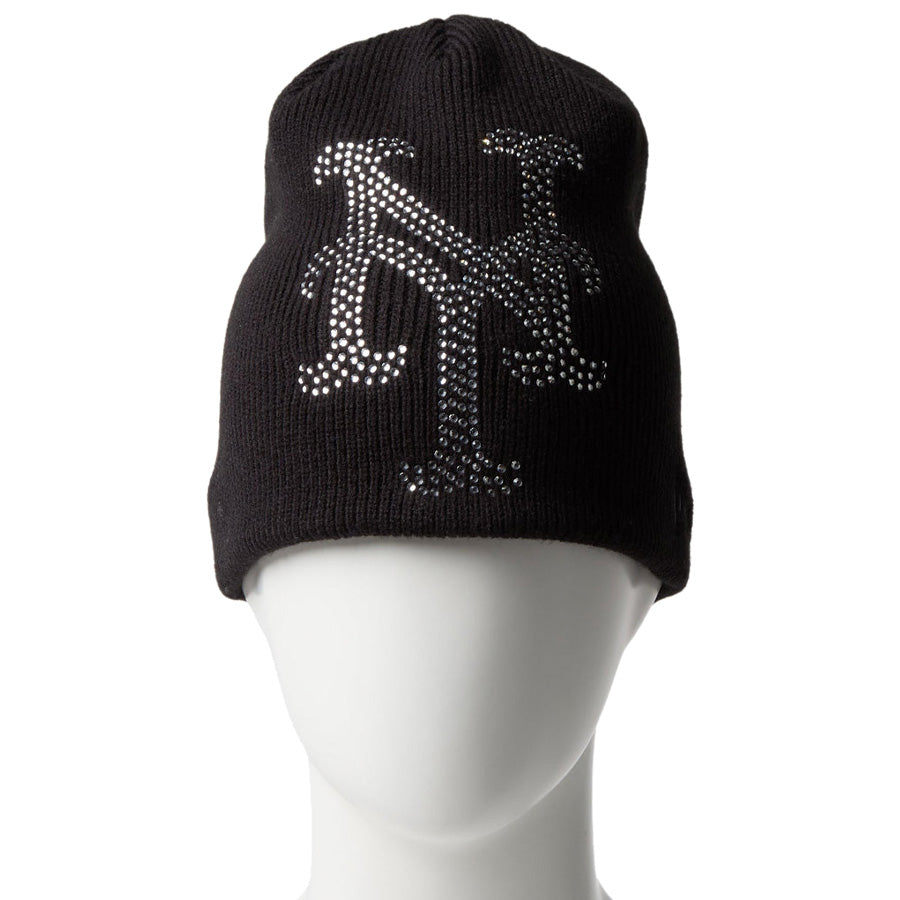 ニューエラ ニット帽 NEW ERA ベーシック ビーニー Rhinestone ライン