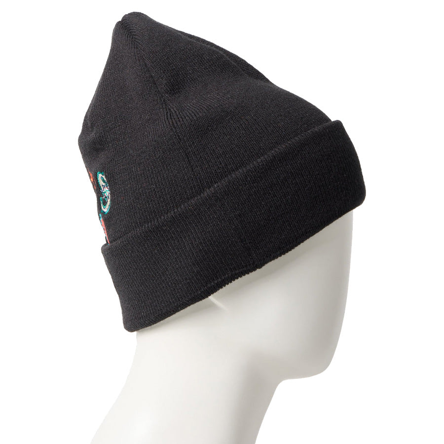 ベーシック カフニット チームロゴ オールオーバー MLB ブラック