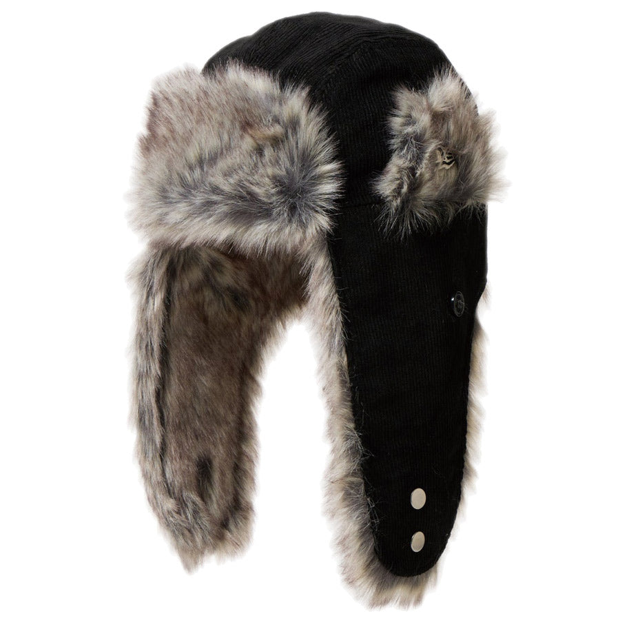 Kid&#39;s トラッパー コーデュロイ ブラック