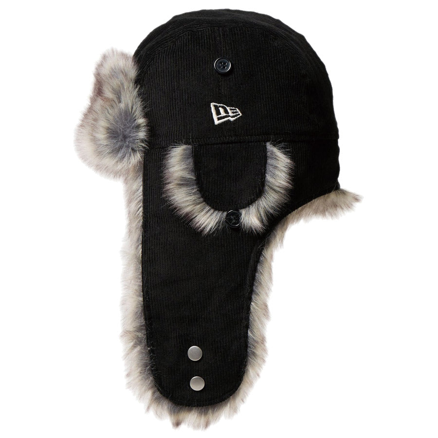 Kid&#39;s トラッパー コーデュロイ ブラック