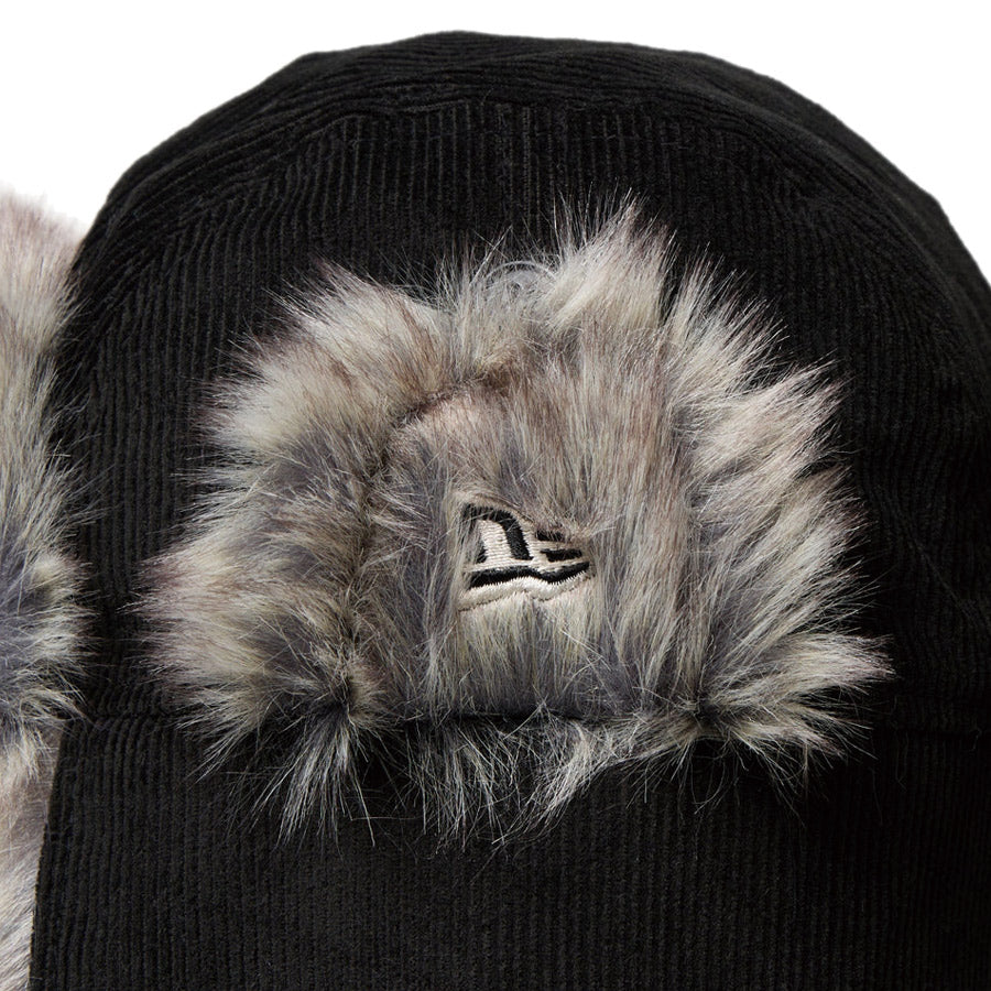 Kid&#39;s トラッパー コーデュロイ ブラック