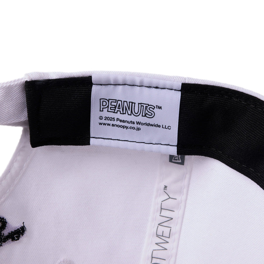 9TWNTY ロングバイザー PEANUTS ピーナッツ ニューエラボックスロゴ ホワイト | ゴルフ