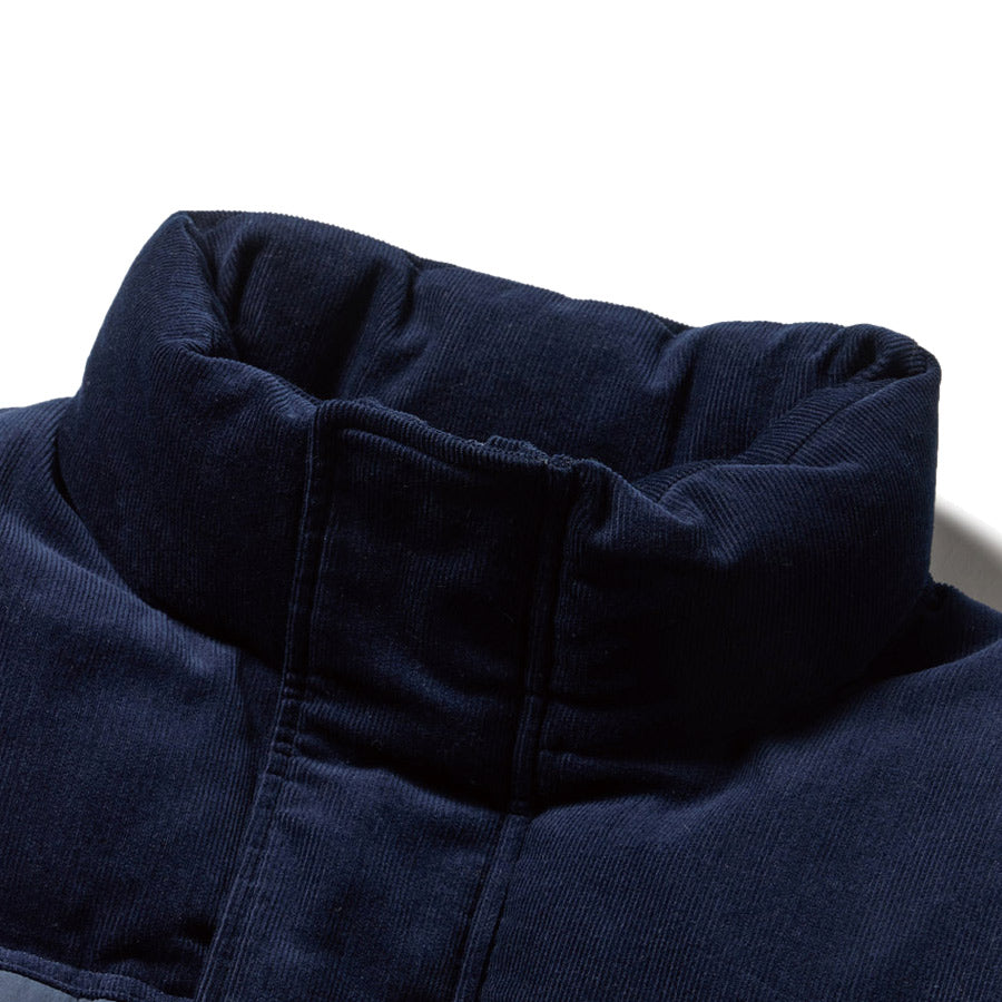 ニューエラ NEW ERA ダウンジャケット コーデュロイ コンビ ネイビー