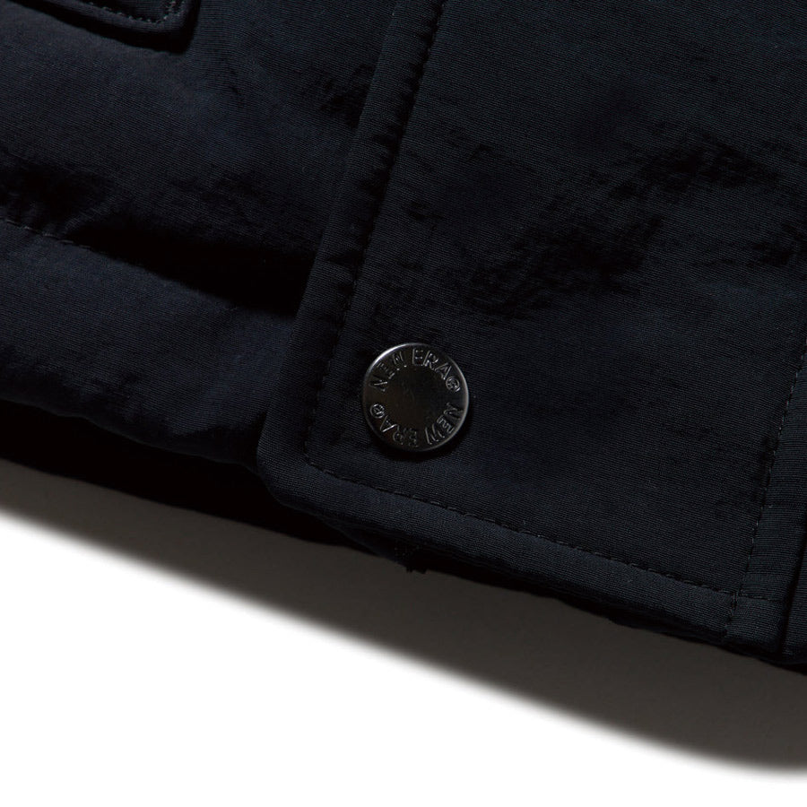 ダウンジャケット コーデュロイ コンビ ブラック FW25