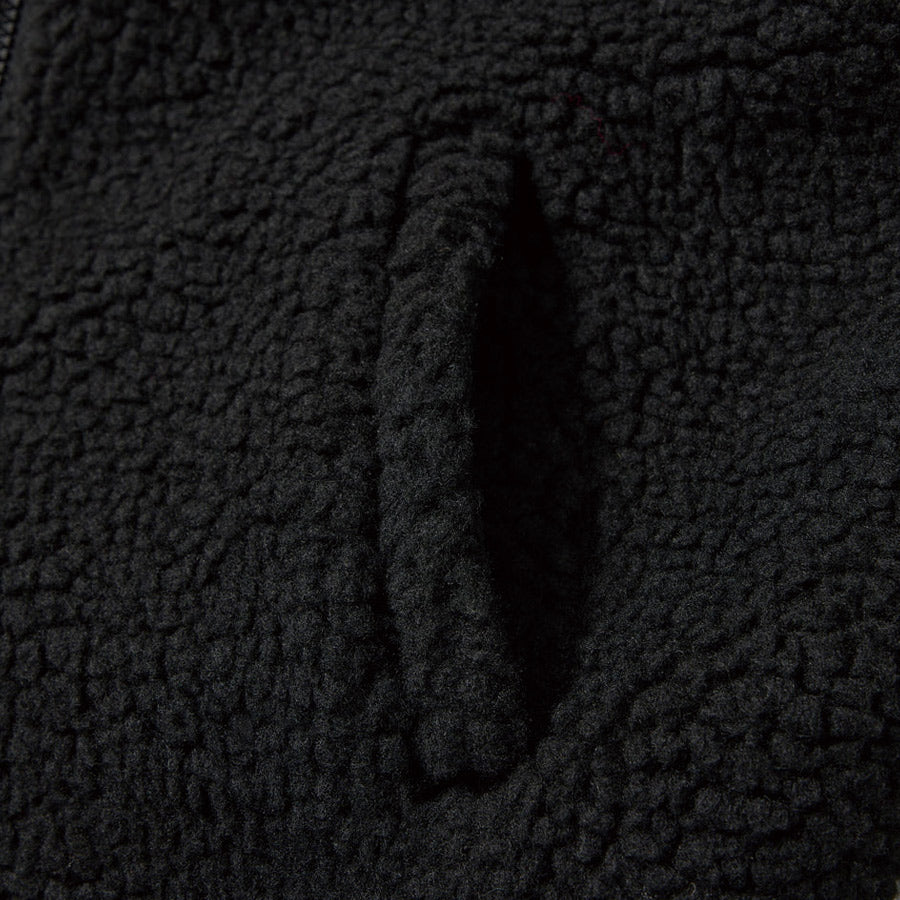 ボアブルゾン ブラック FW25 オーバーサイズド