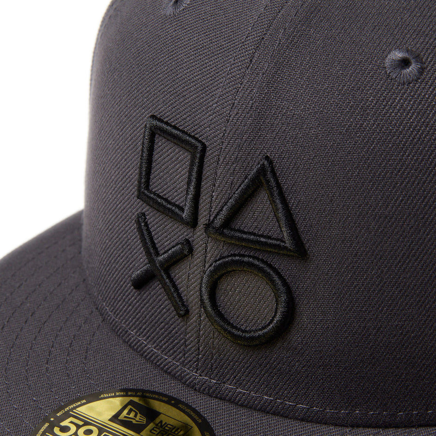 59FIFTY PlayStation シェイプス ロゴ ダークグラファイト ニューエラ キャップ NEW ERA 59FIFTY PlayStation プレイステーション