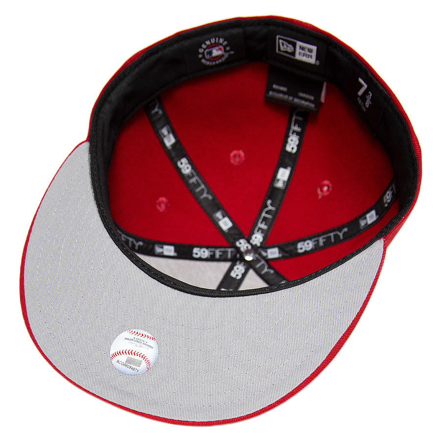 KINGS 別注 59FIFTY ニューヨーク・ヤンキース スカーレット グレーアンダーバイザー